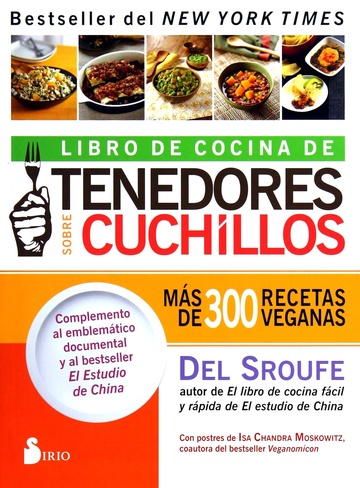 LIBRO DE COCINA DE TENEDORES SOBRE CUCHILLOS